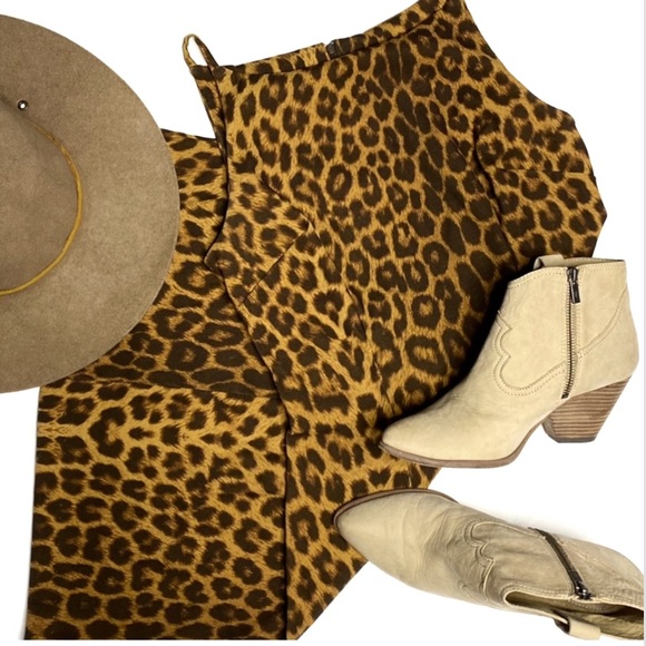 Vintage True 1990’s Rockabilly Leopard Mini Dress - Picture 4 of 7